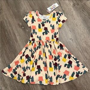 Dot Dot Smile Colorful Cactus Print Dress NWT